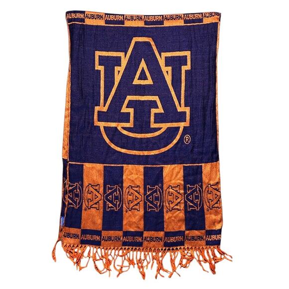 Auburn University Orange & Navy Blue Wrap / Scarf - Picture 3 of 6